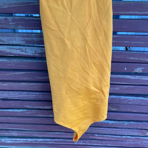 Simon Miller Keao Bodysuit Sleeveless Racerback Criss Cross Top Yellow M/L NWT - Picture 7 of 12